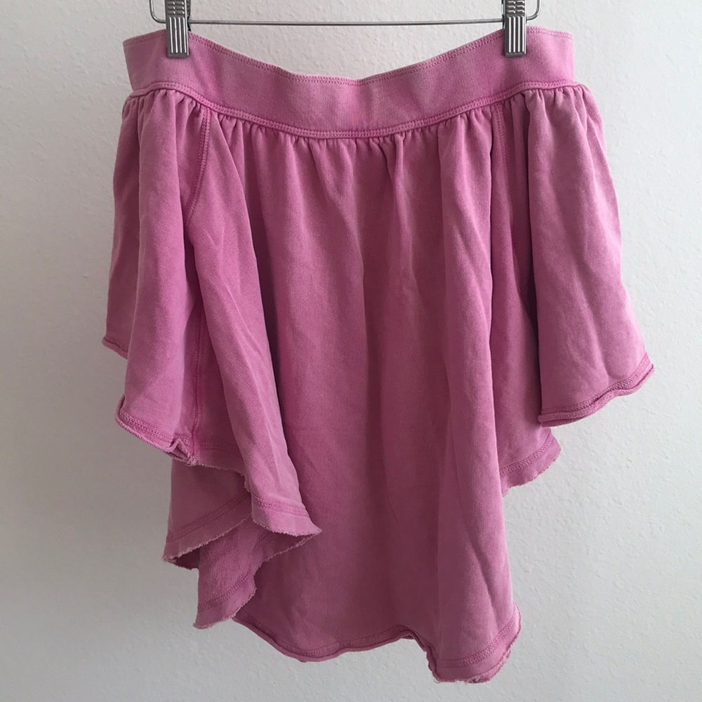 free people off the shoulder ruffle top